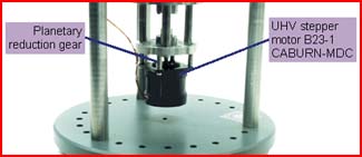 Enlarged view of sample approach module of Solver-P7UHV